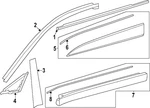 Genuine Toyota Door Molding 75731-30613. Fixed Price $169.45.