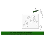 Mazda Oem 2016-2023 CX-9 Right Front Fender Upper Edge Molding TK4851PB1B Nip. Fixed Price $20.50.