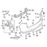 For Mazda CX-5 2017-2021 KL2F505A19U Rear Bumper Cap. Fixed Price $15.23.