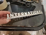 Vintage 1960S International Harvester Block Letter Emblem Script Oem 82195-R1. Fixed Price $58.99.