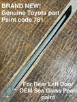 2016 2017 2018 2019 2020 2022 Toyota Prius Left Rear Driver Door Molding Trim Oe. Fixed Price $75.00.