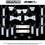 81-88 Cutlass Lower Body Chrome Molding Trim Retainer Clips Install Set 22 Pcs. Fixed Price $104.95.