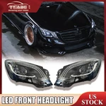 For 2014-2017 Mercedes Benz S-class W222 Clear Led Headlights W/ Animation Drl. Fixed Price $529.98.