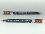 1959 Viking 60 Apache Truck Fender Emblem Chrome Ornament Badge Hot Rat Rod Pair. Fixed Price $294.02.