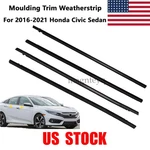 For 2016-2021 Honda Civic Sedan 4PCS Weatherstrip Window Moulding Trim Seal Belt. Fixed Price $29.00.