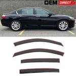 For 13-17 Honda Accord Sedan In-channel Window Visor Side Door Rain Sun Guard. Fixed Price $39.98.