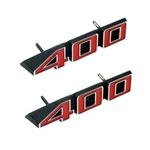 2PC Red Chrome 1971-1975 Impala Caprice Fender Panel 400 Emblems 3986990. Fixed Price $38.25.