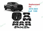 5PCS Matte Black Grille Door Tailgate 4X4 Ram Emblem Fit 1500 2019-2024. Fixed Price $89.80.
