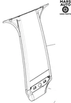 Tesla Cybertruck Front Left Driver Door Applique Molding Panel 1848575-00-F. Fixed Price $300.00.