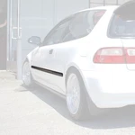 Fits 92-95 Honda Civic 3DR Hatchback Jdm-style Thin Side Door Moldings. Fixed Price $157.50.