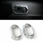 Chrome Inner Door Handle Bowl Cover Trim Frame For Jeep Wrangler Jku 2007+2DR. Fixed Price $17.49.