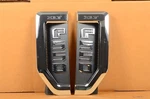 2017-2023 Ford F550 Xlt Chrome Fender Emblem Pair Right Rh & Left Lh Sides Oem. Fixed Price $99.00.