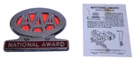 Nos Aaa National Award Grille Badge Bumper Topper Sign Emblem Chrome In Box. Fixed Price $119.99.