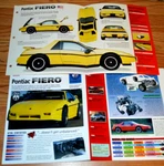 1988 Pontiac Fiero Formula Specs Info Poster Original Brochure Gt Yellow. Fixed Price $18.99.