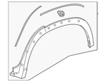 Genuine Lexus Wheel Opening Molding 75087-0E900. Fixed Price $203.10.