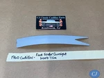 Oem 60 Cadillac Front Fender Turn Signal Indicator/gunsight Insert Ornament Trim. Fixed Price $94.99.