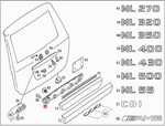 Genuine Mercedes W163 M-class Inner Part 1637400210. Fixed Price $143.24.