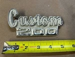 1972-1976 72-76 Dodge Truck Custom 200 Fender Emblem Badge Oem 3498346. Fixed Price $39.05.
