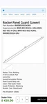Rocker Panel Guard (lower)part Number: 8W0853932A Audi A4 19-25 White Right Sid. Fixed Price $300.00.
