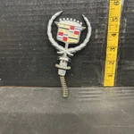 80-92 Cadillac Deville Brougham Fleetwood Large Top Ornament 1622088 Mount. Fixed Price $85.00.