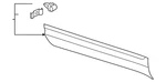 Genuine Volkswagen Lower Molding 3CN-854-939-F-9B9. Fixed Price $206.39.