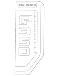Genuine Ford Fender Emblem HC3Z-16720-DC. Fixed Price $142.25.