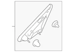 Genuine Subaru Pillar Molding 65250AN011. Fixed Price $32.66.