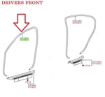 Lexus Oem Factory Drivers Front Door Opening Weatherstrip 2006-2013 IS350 IS250. Fixed Price $145.31.
