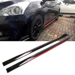 Black/red 86.6" Side Skirts Extension Rocker Panel Splitter For Dodge Charger. Fixed Price $47.17.