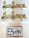 Oem Buick Sun Coupe Pair Of Gold Emblems 1972 Quarter Panel Sail Badge E5-41. Fixed Price $104.95.