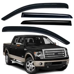 Vent Shade Window Visors 09-14 Ford F150 & 10-14 Svt Raptor Crew Cab. Fixed Price $42.97.
