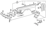Genuine Mercedes-benz Trim Bar 107-880-01-82. Fixed Price $140.04.