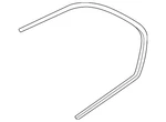 Genuine Bmw Quarter Glass Molding 51-37-7-188-319. Fixed Price $206.15.