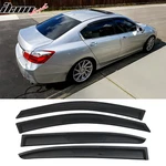 Fits 13-17 Honda Accord 4DR Sedan Window Visor Sun Rain Deflector Guard Vent. Fixed Price $25.99.