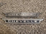 1966 Vintage, Oem "chevrolet Chevelle" Hood / Grill Emblem, Pt# 3895120 NO-2. Fixed Price $50.00.