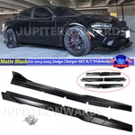 Matte Black Side Skirts For 2015-2023 Dodge Charger Srt Hellcat Scat Pack Panel. Fixed Price $119.98.