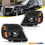 2PCS Black Amber Headlights Headlamp Assembly For 2010-2015 Gmc Terrain Halogen. Fixed Price $99.89.