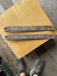 1957 Cadillac Front Bumper Brackets Pair Oem Left Right Support Irons. Fixed Price $231.00.