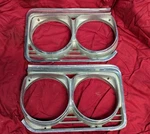 Pair 1966 Buick Skylark Gs Headlight Bezel Lt & Rt Special Wagon Coupe Conv. Fixed Price $74.99.