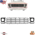 Fits 1979-1980 Chevrolet C/k Series Pickup New Front Grille Headlight Bezels 3PC. Fixed Price $204.10.