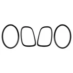 4PCS Black Headlight+tail Trim Ring Bezel Cover For Mini Cooper 2022-2024. Fixed Price $38.00.