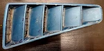 C5ZB-63280 B11 A65-66 Ford Mustang Fastback Lh Complete Louver Vent Asmbly. Fixed Price $605.00.