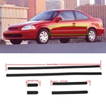 Thin Body Side Door Protective Moldings Panel For Honda Civic 96-00 2DR. Fixed Price $148.49.
