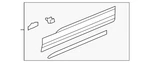 Genuine Volkswagen Lower Molding 5NL-854-950-M-9B9. Fixed Price $233.01.