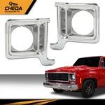 Headlight Trim Bezel Chrome Silver Pair Fit For 1973-1978 Chevy C10 Suburban. Fixed Price $67.30.