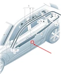 New Audi A3 Sportback Front Left Door Window Bay Seal 8V48532832ZZ. Fixed Price $131.49.