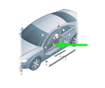 Audi A5 8T3 Front Left Door Window Slot Seal Strip 8T0853283MT94 12-16. Fixed Price $302.97.