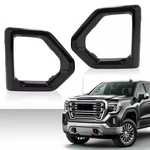 Pair Fog Light Bezel Cover Black Set For Gmc Sierra 1500 Denali 19-22 #84176752. Fixed Price $18.00.