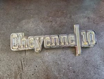 1973 1974 Chevy Truck Cheyenne 10 Emblem 6273131. Fixed Price $30.00.