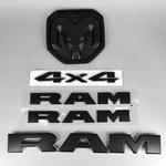 5PCS Matte Black Door Nameplate+ 4X4 Front Rear Emblem Kit For 2019-2022 Ram. Fixed Price $79.95.
